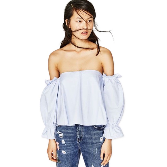 Zara Off The Shoulder Blouse - Picture 3 of 11